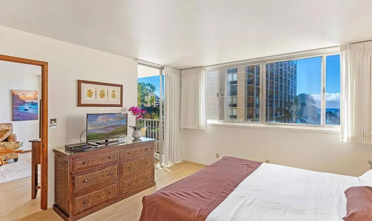 Aparthotel Stunning 1 Bedroom With Ocean And Island Views ~ Sleeps 4 ~ Royal Kahana 514